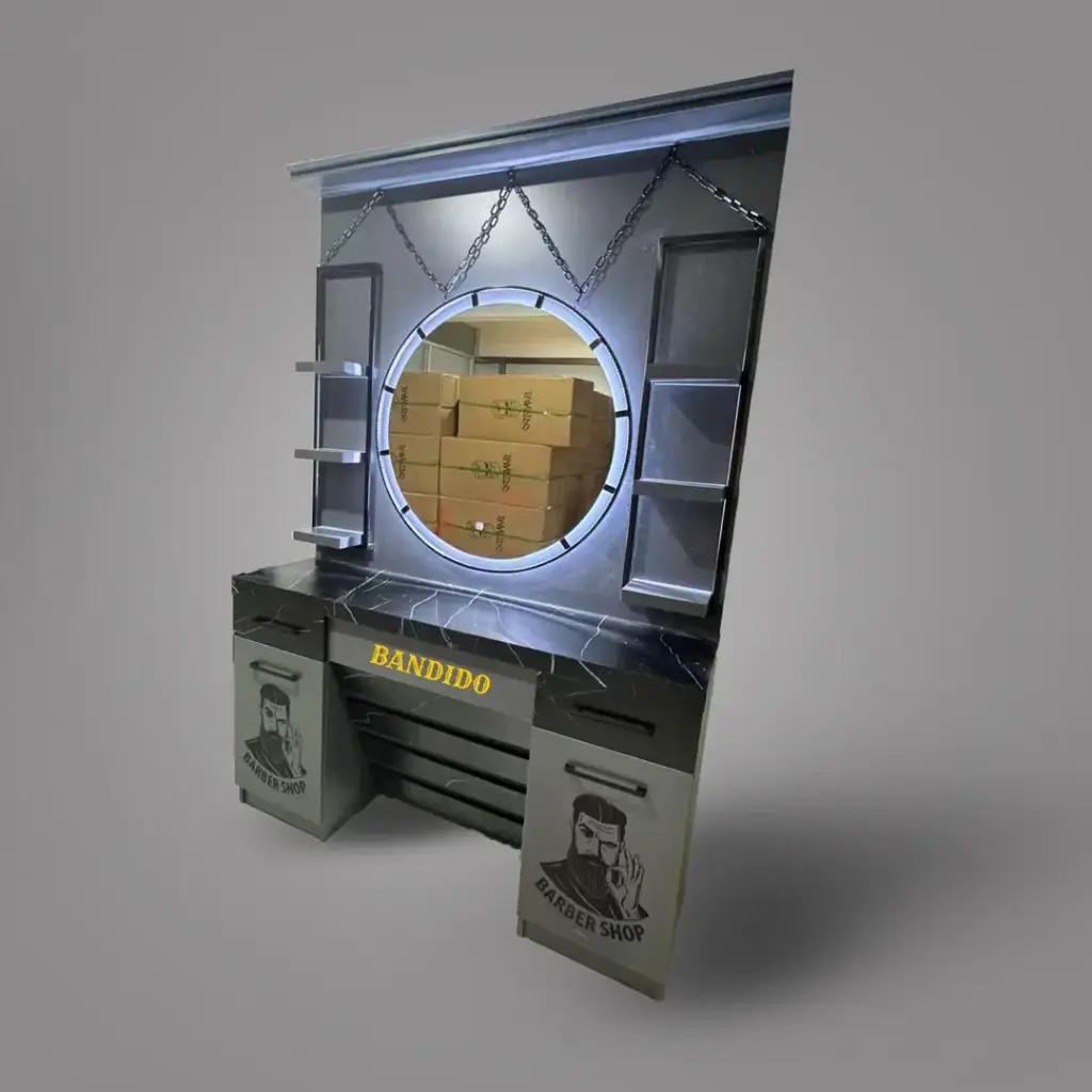 BANDIDO Barber Station with Mirror