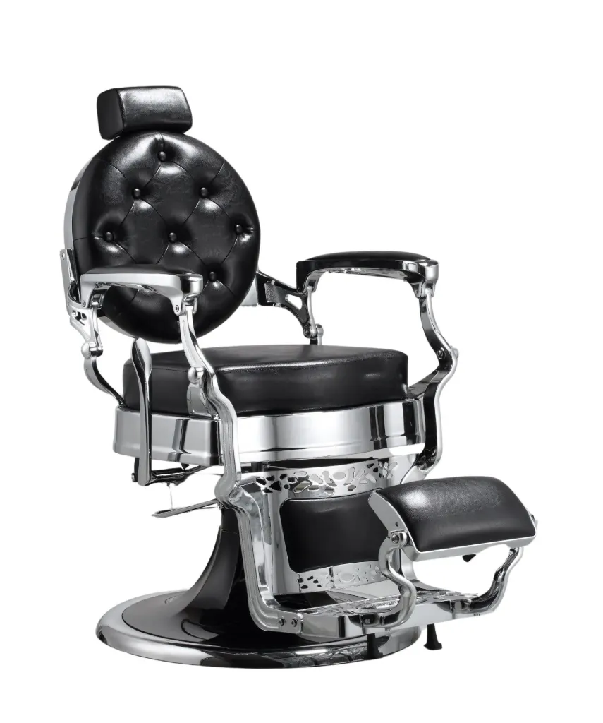 BANDIDO BM88 Barber Chair (BM88158-E S (Black - SILVER Frame))